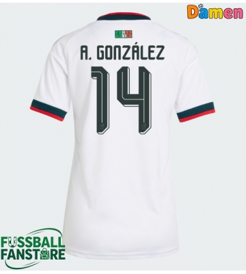 Mexiko Armando Gonzalez #14 Replik Auswärtstrikot Damen WM 2026 Kurzarm